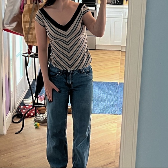 Vintage 90’s Wide Neck Top - Picture 2 of 8